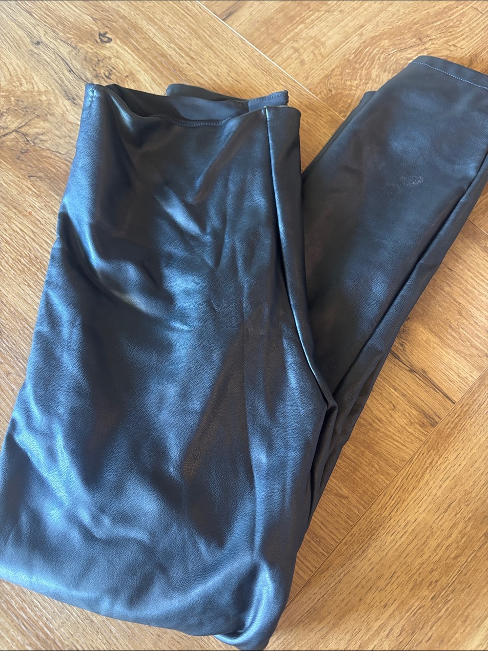 Abercrombie & Fitch Black Faux Leather Pants